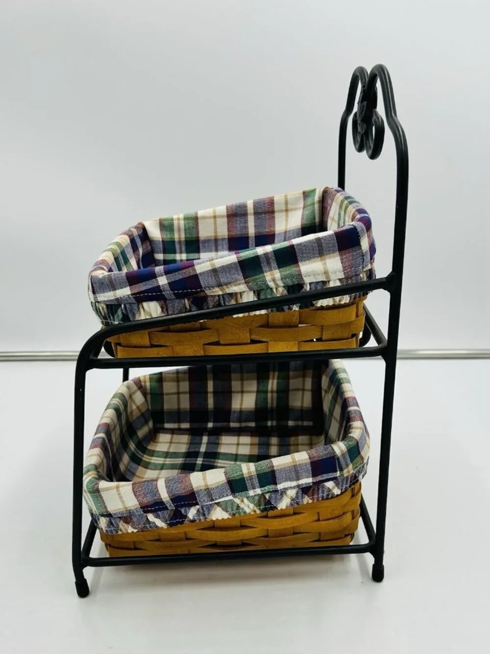 Longaberger Foundry Wrought Iron Little Bin Organizer #78085 Baskets and Covers